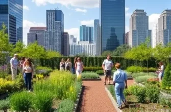 Как городские сады уменьшают стресс у рабочих без выходов на перекуры